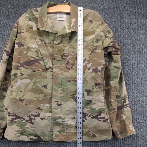 U.S. Military Insect Guard Camo Shirt Green Tan Size Small Long Pockets - Picture 5 of 13